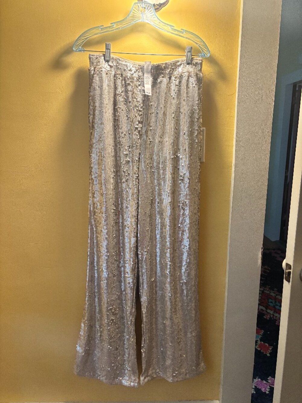 ASOS Gold Sequin Pants NWT
